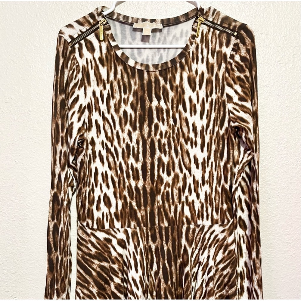 Women's Michael Kors Blouse Jaguar Print Top Size‎ Small EUC